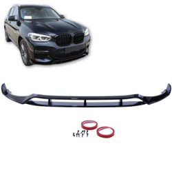 Labbro anteriore compatibile con BMW X3 G01 nero lucido