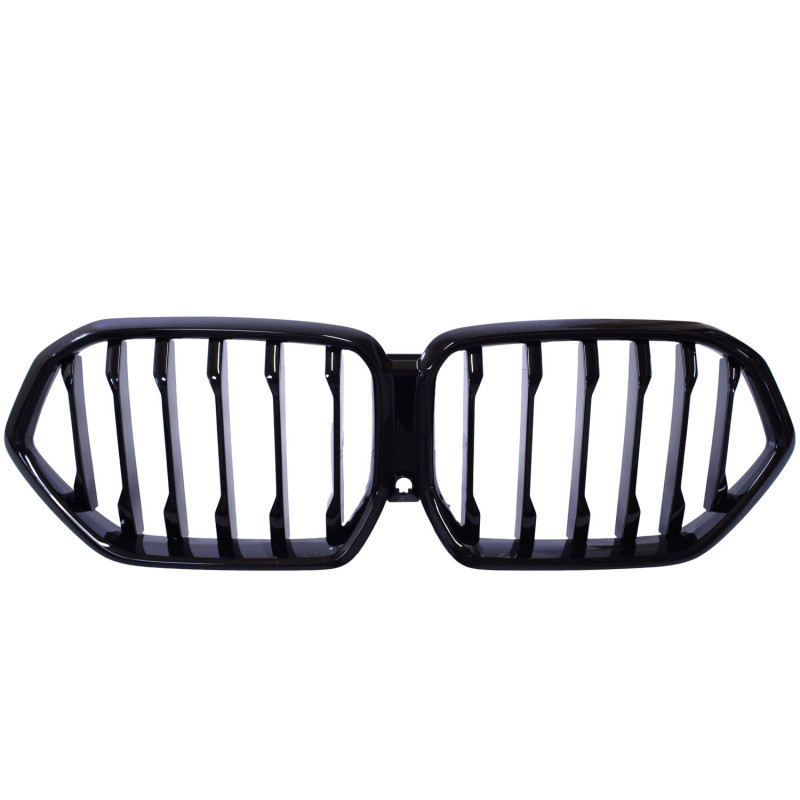 Grille rein compatible avec BMW X6 G06 2018+ single bars glossy black