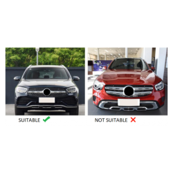 Γρίλια συμβατή με Mercedes-Benz facelift GLC - GLC Coupe γυαλιστερό μαύρο 2020+