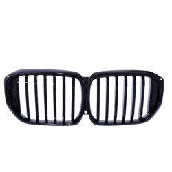 Grille rein compatible avec BMW X5 G05 LCI 2023+ single bars noir brillant