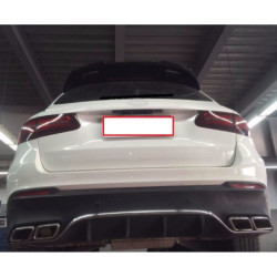 Tagspoiler kompatibel med Mercedes-Benz GLC X253 SUV blank sort