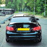 Diffuser with round exhaust tips gloss black compatible with Mercedes E coupe W207 C207 Facelift