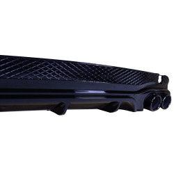 Diffuseur avec embouts ronds noir brillant compatible avec Mercedes E coupé W207 C207 Facelift