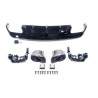Diffuser with exhaust tips glossy black for Mercedes E coupe convertible W207 C207 Facelift