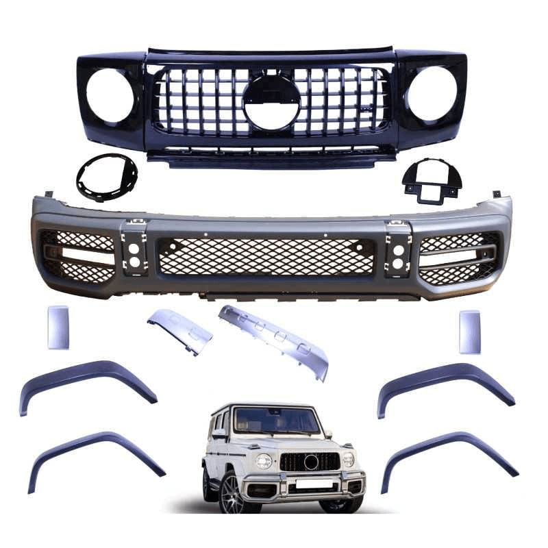 Bodykit compatible with Mercedes G class W463 W464 2018+ black grill