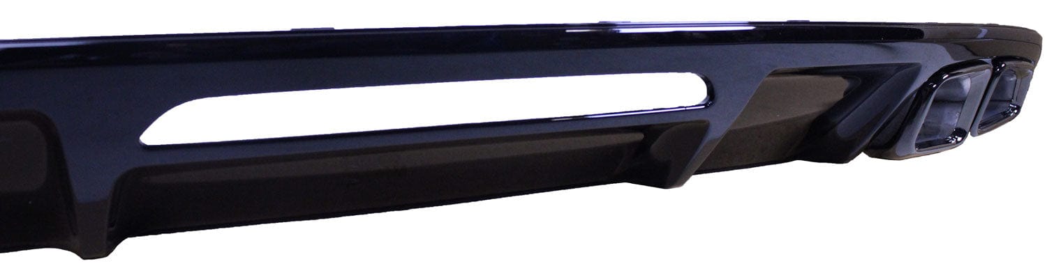 Diffuser met uitlaatsierstukken glanzend zwart compatibel met Mercedes CLS W218 - Tuningonline