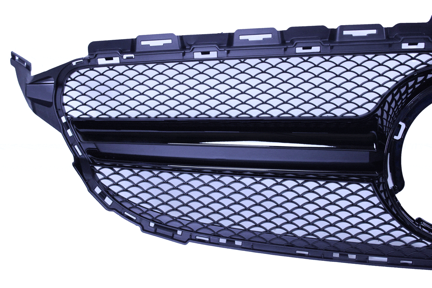 Grill compatibel met Mercedes-Benz C klasse W205 facelift glanzend zwart - Tuningonline
