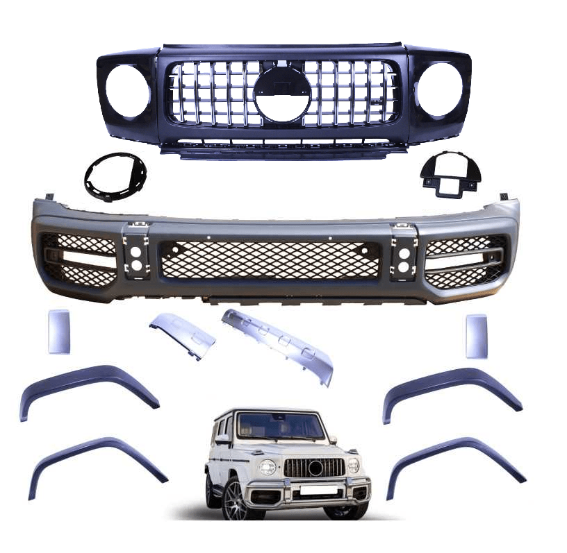 Bumpers & bodykits Bodykit compatibel met Mercedes G klasse W463 W464 2018+ chrome grill