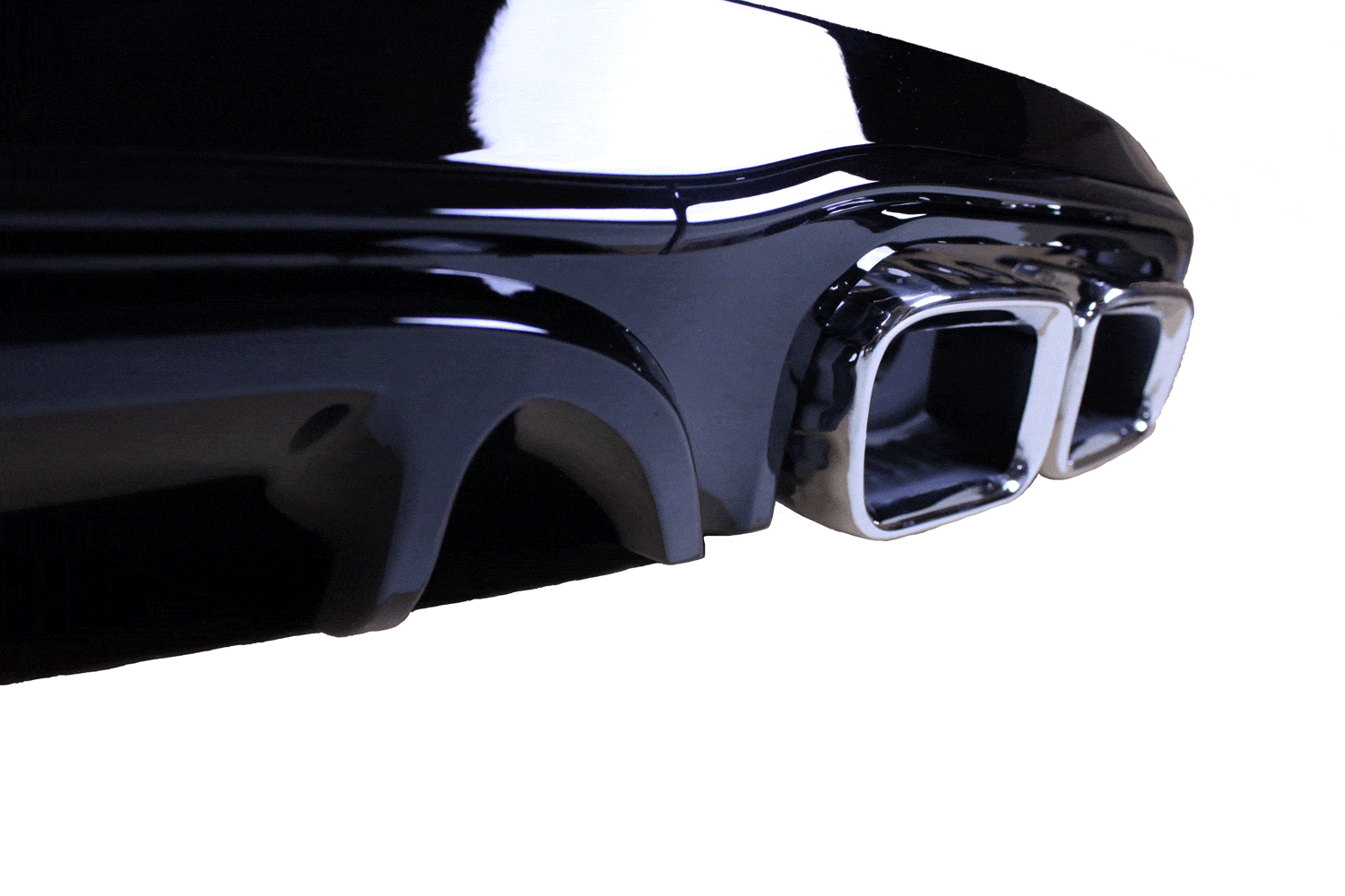 Diffuser Diffuser glanzend zwart compatibel met Mercedes E coupé cabrio C238 A238 chrome uitlaatsierstukken