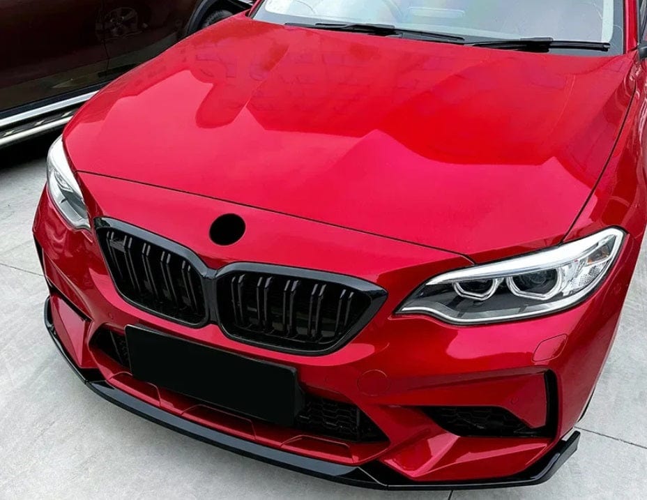 Aero parts Frontlip compatibel met BMW M2 F87 glanzend zwart