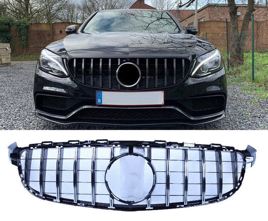 Grill Grill compatibel met Mercedes-Benz C63 AMG (S) W205 chrome