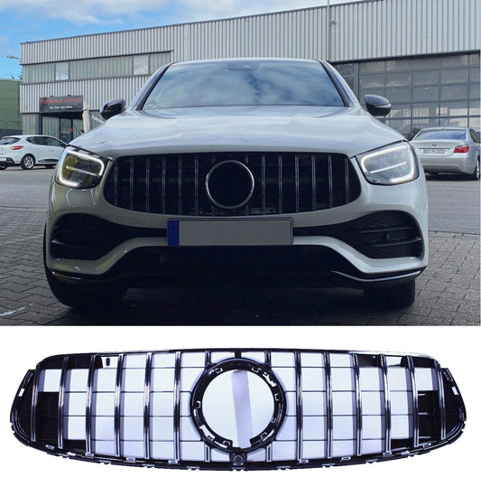 Grill Grill compatibel met Mercedes-Benz facelift GLC - GLC Coupe chrome 2020+