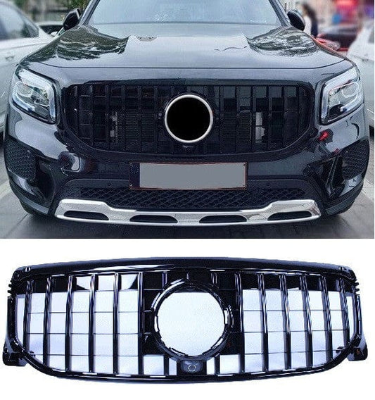 Grill Grill compatibel met Mercedes-Benz GLB X247 (2019-2023) glanzend zwart