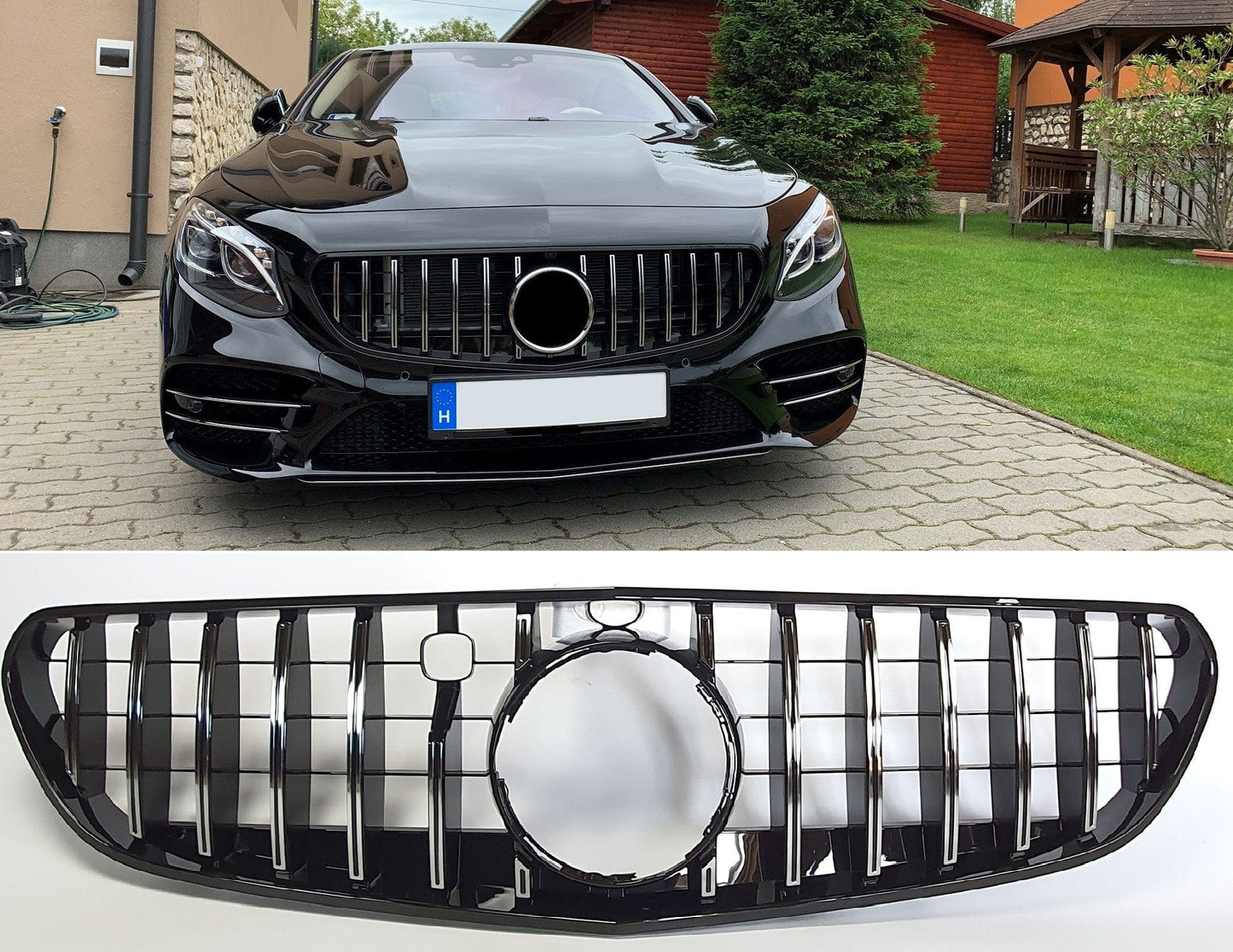 Grill Grill compatibel met Mercedes-Benz S coupe cabrio C217 A217 2018+ facelift