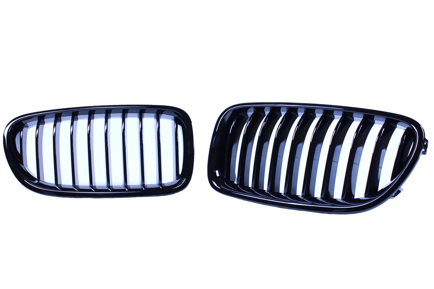 Grill Grill nieren compatibel met BMW 5 serie F10 - F11 glanzend zwart enkele spijlen