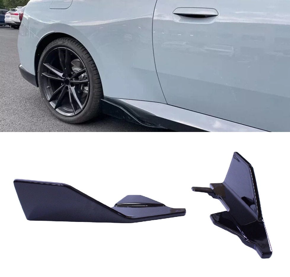 Aero parts Sideskirts compatibel met BMW 2 serie G42 2-deurs glanzend zwart