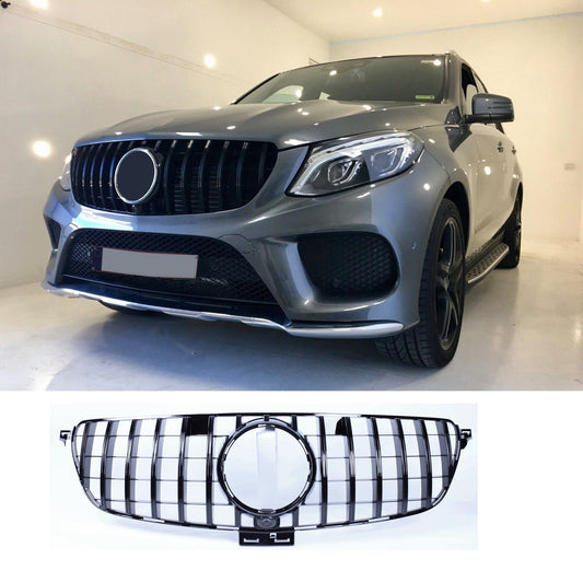 Grill compatible with Mercedes-Benz GLE W166 black