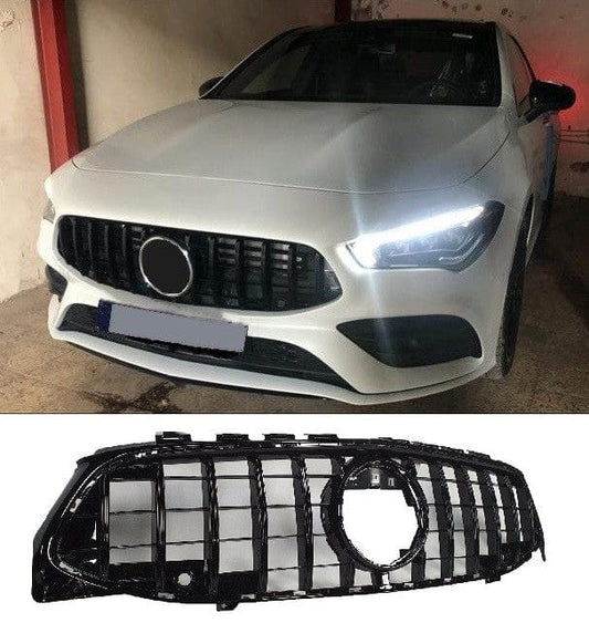 Grill compatible with Mercedes CLA W118 glossy black