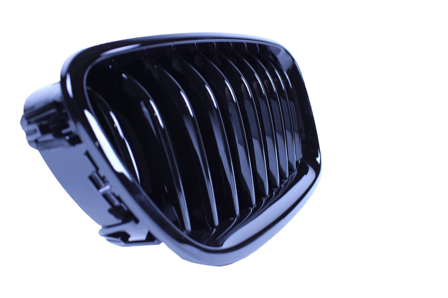Grill nieren compatibel met BMW 5 serie F10 - F11 glanzend zwart enkele spijlen - Tuningonline