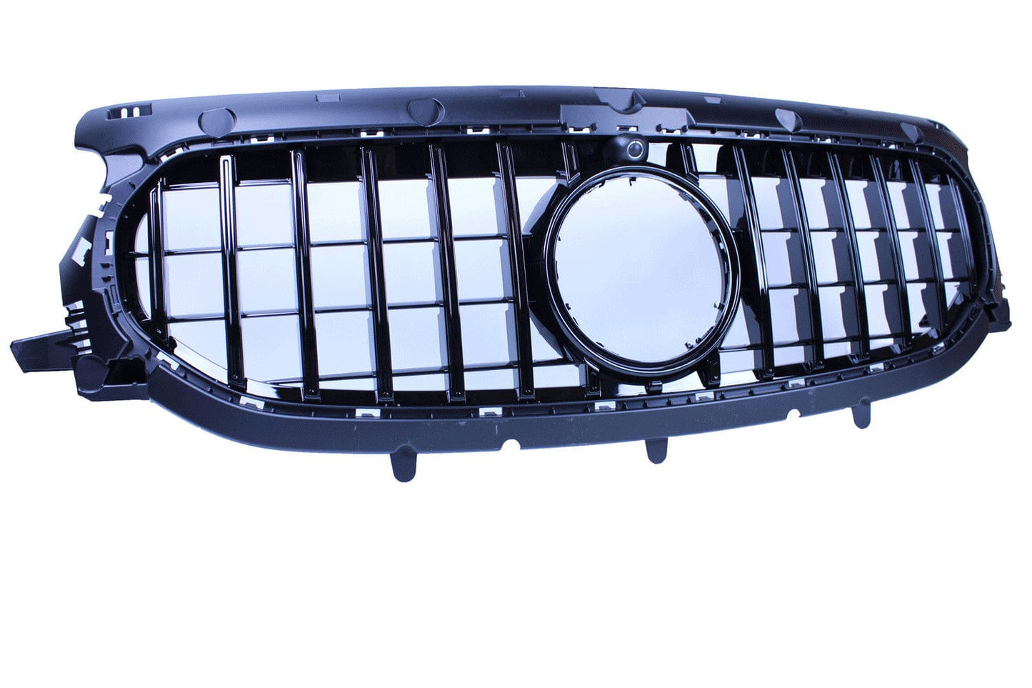 Calandre compatible avec Mercedes-Benz GLA H247 2020-2023 noir brillant avec caméra frontale