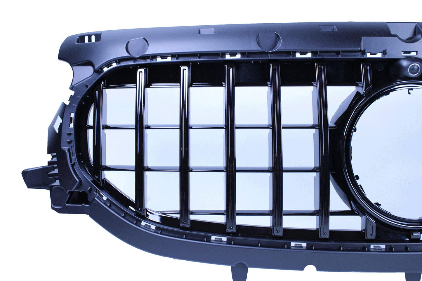Calandre compatible avec Mercedes-Benz GLA H247 2020-2023 noir brillant avec caméra frontale