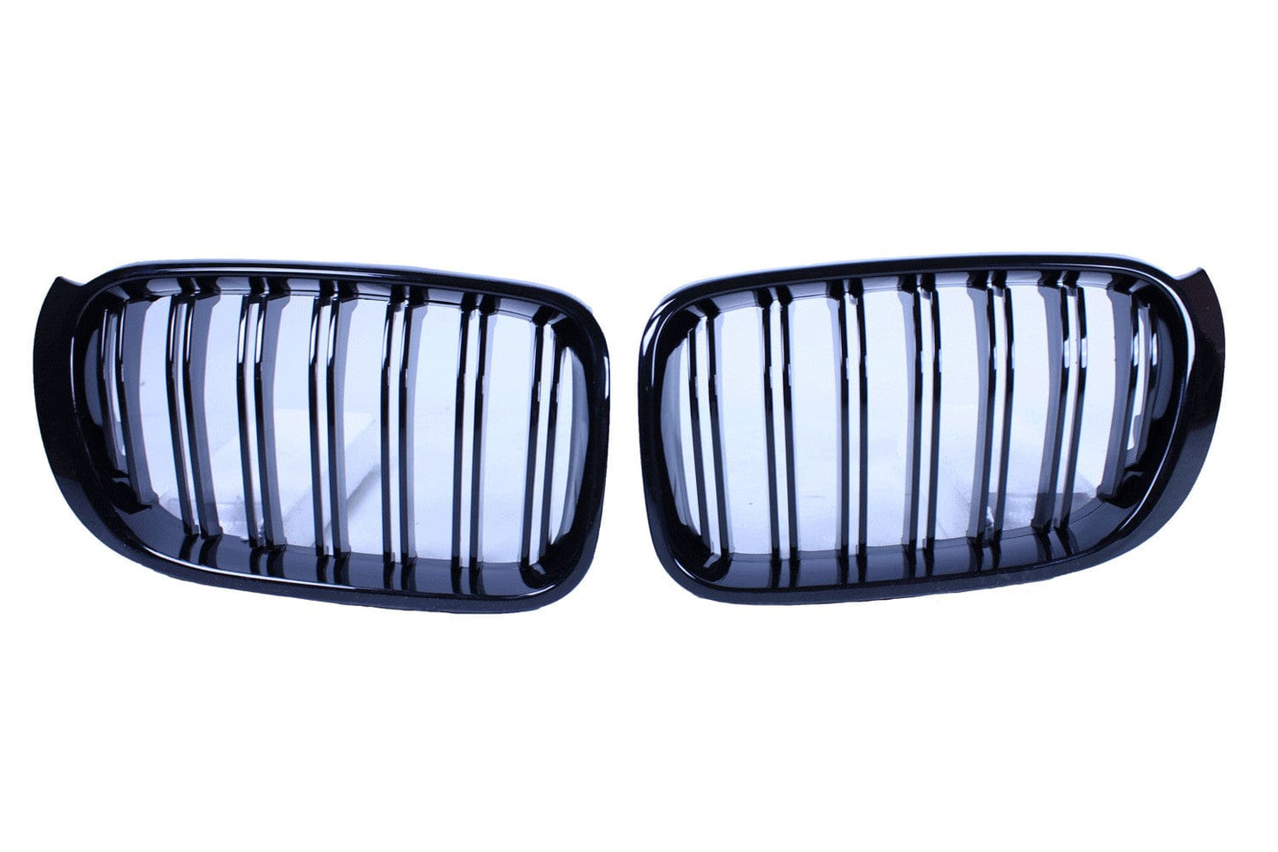Grill nieren compatibel met BMW X3 en X4 F25 F26 LCI dubbele spijlen glanzend zwart - Tuningonline