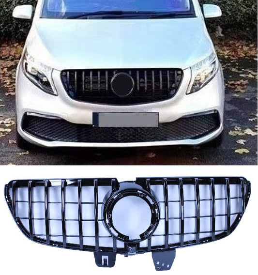 Grill compatible with Mercedes V class W447 2020 black