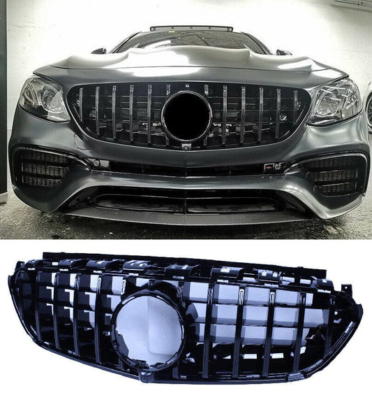 Grill compatible with Mercedes E63 2017-2019 gloss black