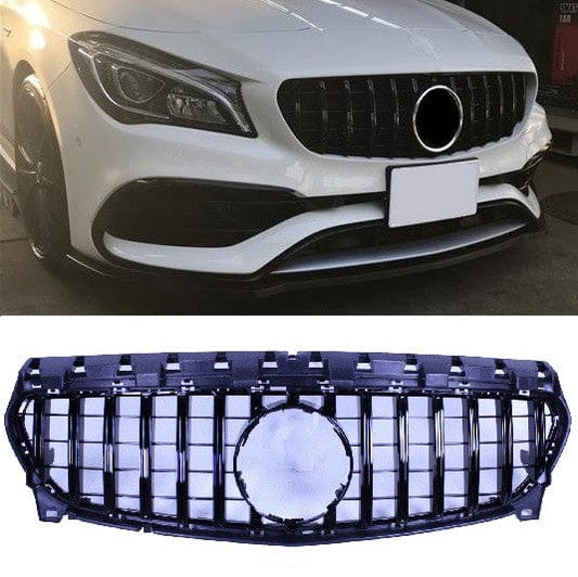 Grill compatible with Mercedes-Benz W117 CLA class facelift black