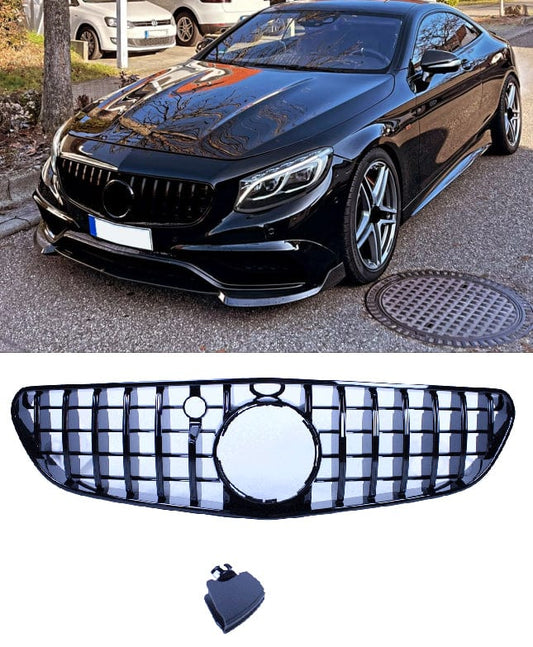 Calandre compatible avec Mercedes-Benz S coupé 63 / 65 AMG 2015-2017 noire C217