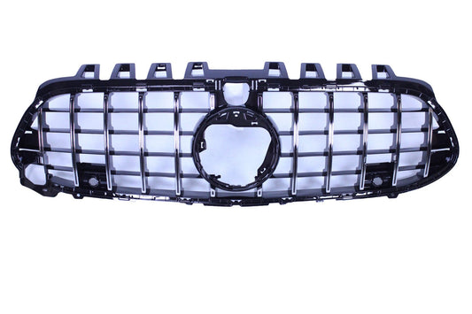 Grill compatible with Mercedes CLA 45 AMG C118 W118 X118 black with chrome