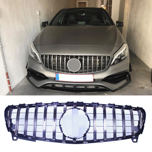 Grill compatible with Mercedes-Benz W176 A class facelift chrome