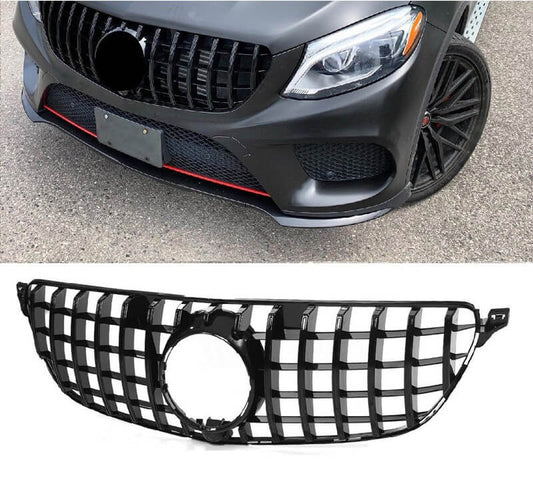 Grill compatible with Mercedes-Benz GLE Coupe C292 black