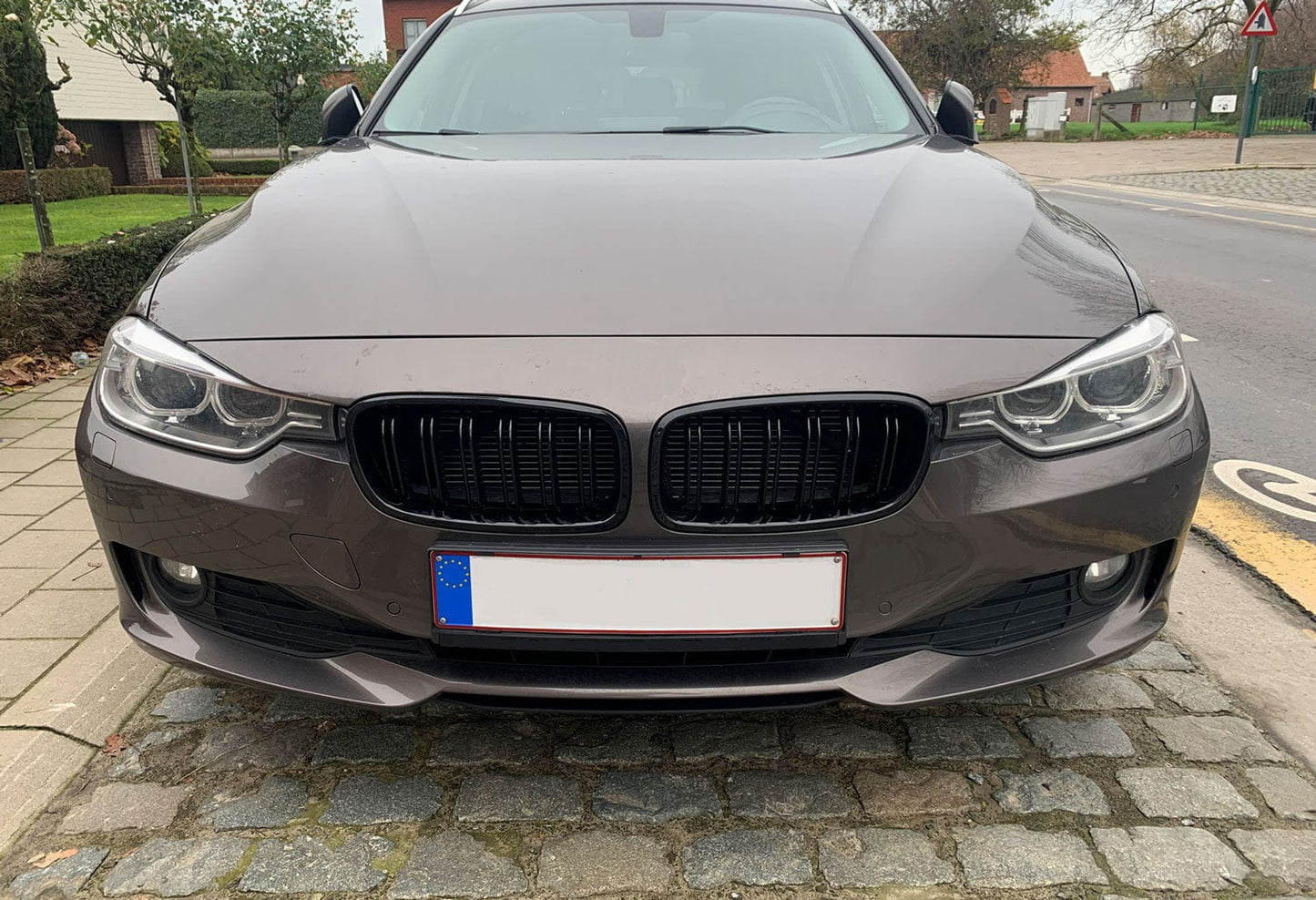 Grill nieren compatibel met BMW 3 serie F30 - F31 glanzend zwart