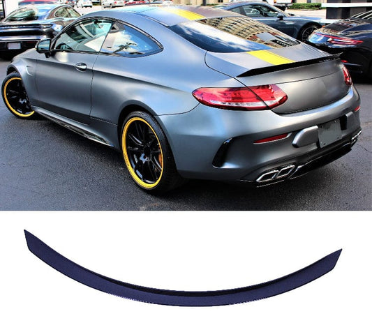 Spoiler compatible with Mercedes-Benz C coupe C205 gloss black