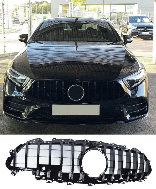 Grill compatible with Mercedes-Benz CLS C257 gloss black